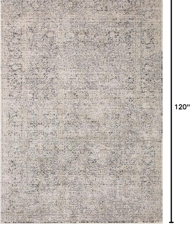 Loloi Amber Lewis Alie Collection ALE-01 Stone/Mist 7'-10'' x 10', .13'' Pile Height, Area Rug