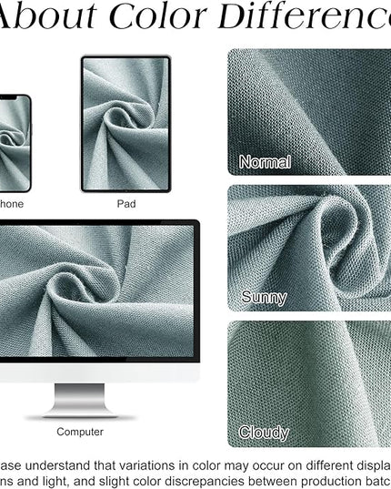 Naturoom Blue Linen Shower Curtain, Cloth Textured Fabric Shower Curtain Set with Hooks, Simple Elegant Modern Farmhouse Country Ultra Thick Bath Curtains for Bathroom,Water Repellent,72x78
