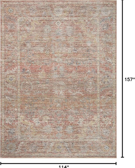 Loloi Magnolia Home by Joanna Gaines Millie Collection MIE-04 Sunset/Multi 9'-6" x 13'-1", .25" Pile Height, Area Rug