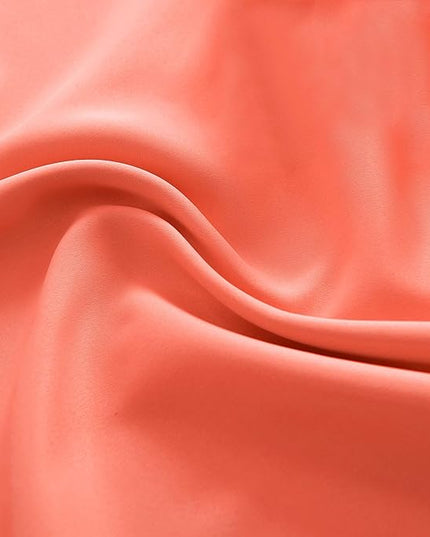 DONREN Coral Room Darkening Curtain Panels for Bedroom - 54 Inch Length Thermal Insulated Rod Pocket Curtains (42 by 54 Inches Long,2 Panels)