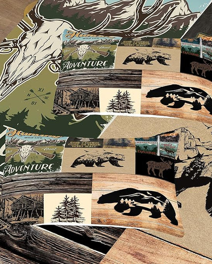 NINENINE Deer Bedding Camo Comforter Set Twin Bedding Set for Boys Hunting Bedding Set for Kids,Western Rustic Geometric Bedding with 1 Pillowcase