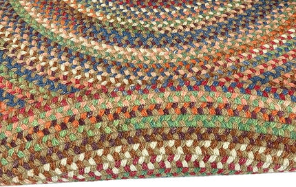 Capel American Heritage Cinnamon 9' 0" X 12' 0" Oval Braided Rug