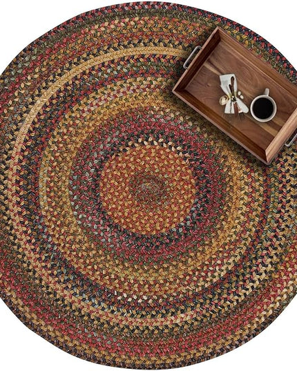 Capel American Heritage Woodstone 5'0"X5'0" Round Braided Rug