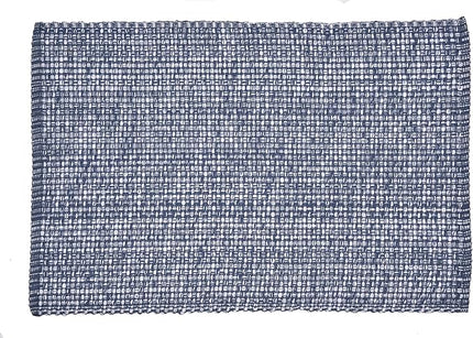 Urban Villa Placemats for Dining Table 100% CottonPlacemats 14''x20'' Over Sized Tablemats Set of 6Placemats Blue/White Two Tone Tablemats for Family Dinners Wedding Parties Everyday Use Placemats