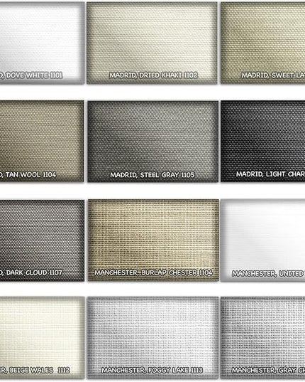 HILADUO Customized Roller Shade Blinds with Remote-Controlled Motorized Operation, Made in USA (Lighting-Filtering Fabric)