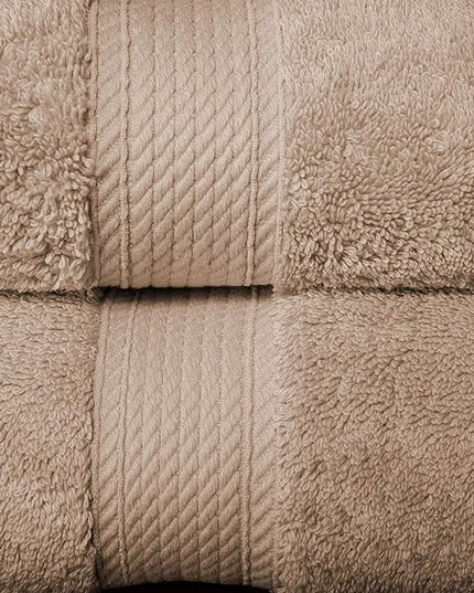 Superior Egyptian Cotton Pile 10 Piece Towel Set, Includes 2 Bath, 4 Hand, 4 Face Towels/Washcloths, Ultra Soft Luxury Towels, Thick Plush Essentials, Guest Bath, Spa, Hotel Bathroom, Latte