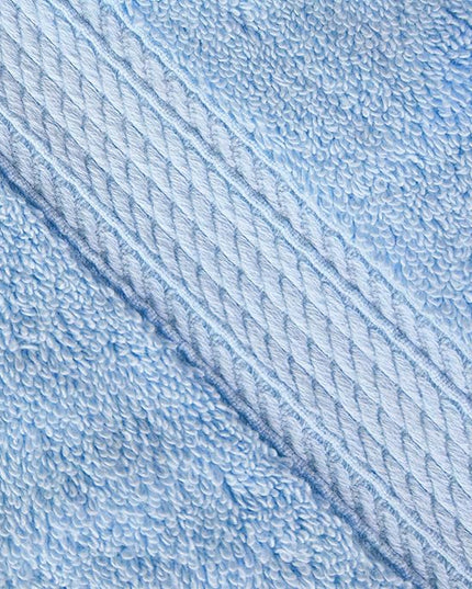 Superior Egyptian Cotton Pile Bath Sheet Set of 2, Ultra Soft Luxury Towels, Thick Plush Essentials, Absorbent Heavyweight, Guest Bath, Hotel, Spa, Home Bathroom, Shower Basics, Light Blue