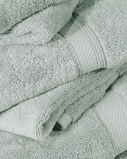 Superior Egyptian Cotton Pile 6 Piece Towel Set, Includes 2 Bath, 2 Hand, 2 Face Towels/Washcloths, Ultra Soft Luxury Towels, Thick Plush Essentials, Guest Bath, Spa, Hotel Bathroom, Sea Foam