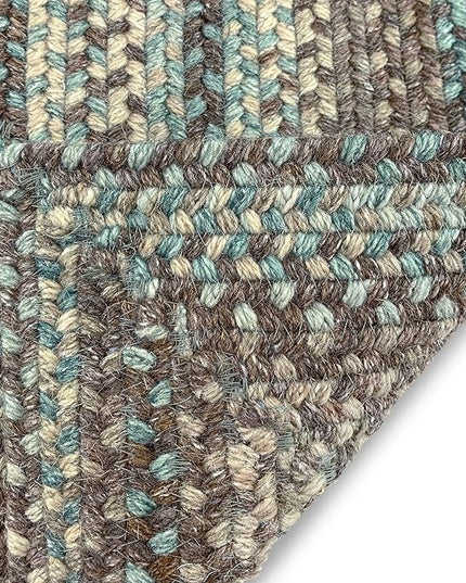 Capel American Heritage Slatewood 0' 36" X 0' 36" Concentric Rectangle Braided Rug