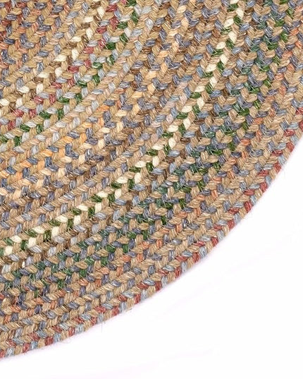 Capel American Heritage Moss Multi 0' 36" Round Braided Rug