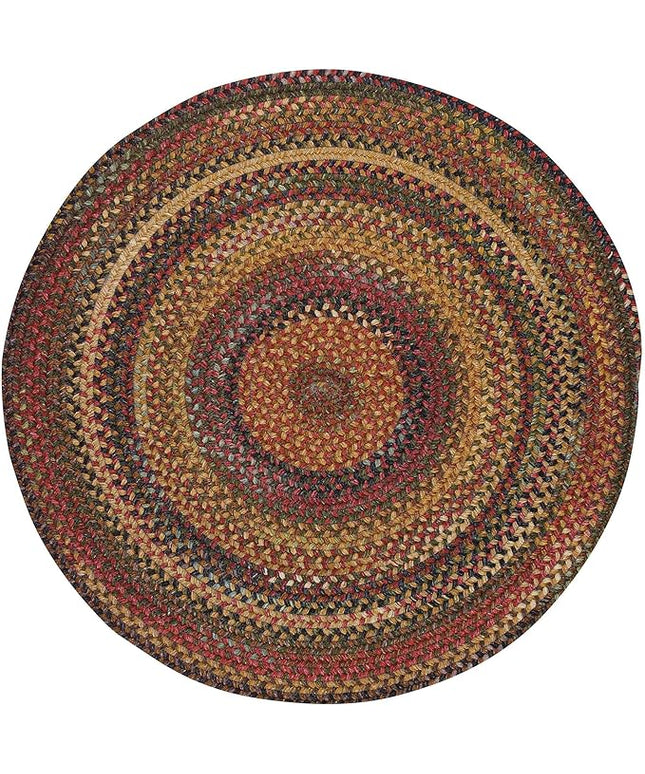 Capel American Heritage Woodstone 8' 0" Round Braided Rug