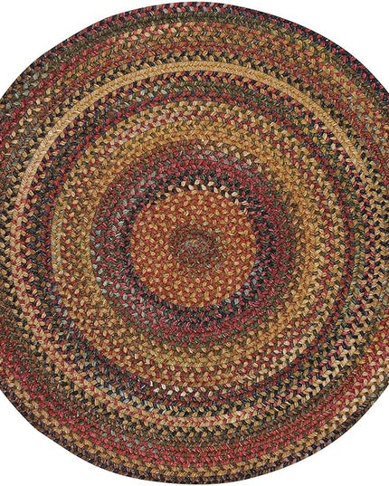 Capel American Heritage Woodstone 5'0"X5'0" Round Braided Rug