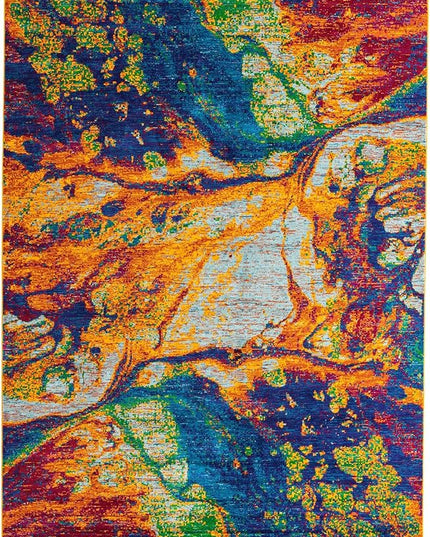 Rugs.com Calypso Collection Rug – 9' x 12' Multi Medium Rug Perfect for Living Rooms, Large Dining Rooms, Open Floorplans