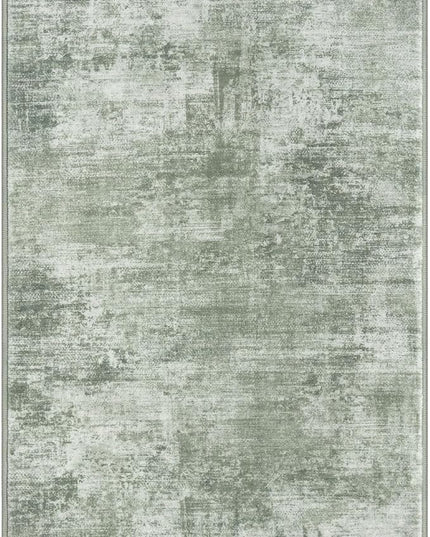 IOHOUZE Small Abstract Area Rug 2x3 Ft Entryway Rugs Washable Door Mat Indoor Entrance, Rubber Backed Throw Rugs, Printed Faux Wool Non Slip Floor Carpet for Foyer Front Door Sink, Sage Green