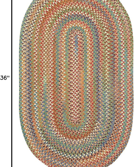 Capel American Heritage Cinnamon 2'0"X3'0" Oval Braided Rug