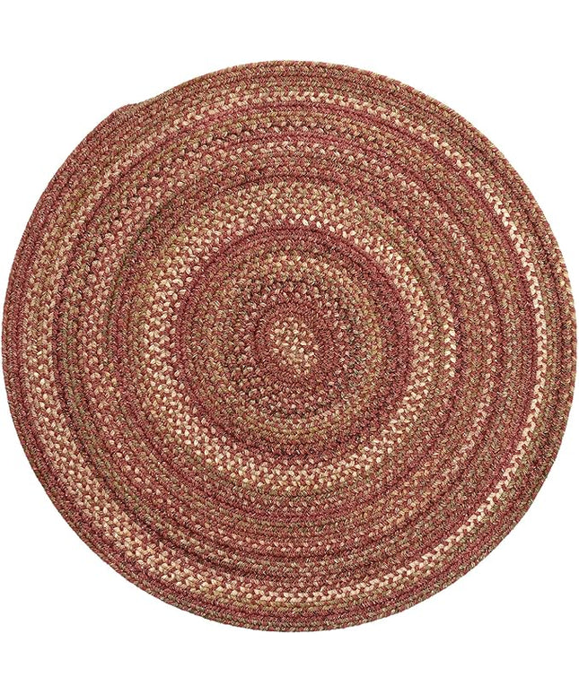 Capel American Heritage Spice 0' 36" Round Braided Rug