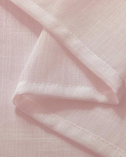 Joydeco Sheer Curtains 108 Inches Long, Beige Curtains for Living Room 2 Panels Set, Window Curtains Privacy Assured with Light Filtering(W52 x L108 Inch,Tapioca)