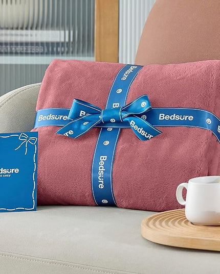 Bedsure GentleSoft Fleece King Size Blankets for Bed Dusty Rose - Soft Lightweight Plush Cozy Fuzzy Luxury Microfiber, 108x90 inches