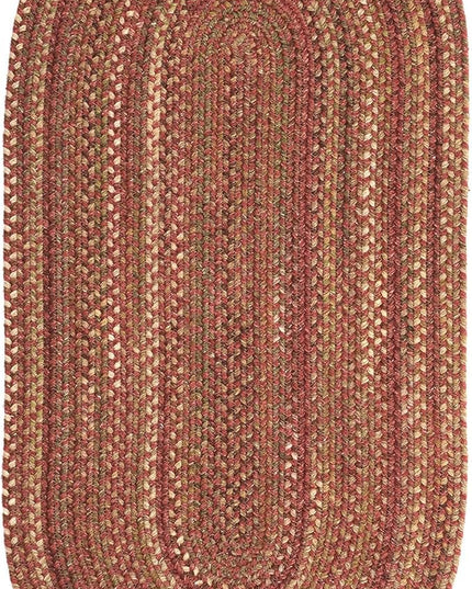 Capel American Heritage Spice 2' 0" X 9' 0" Runner Oval Braided Rug