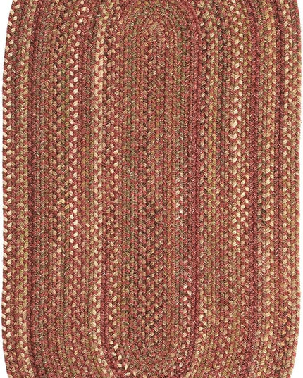 Capel American Heritage Spice 5' 0" X 8' 0" Oval Braided Rug