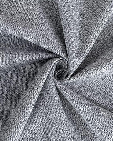 100% Blackout Curtains 84 inch Length 1 Panel Faux Linen Long Drapes for Bedroom Living Room Black Out Room Darkening Curtain Thermal Insulated Back Tab Rod Pocket(W100 x L84, Light Grey)