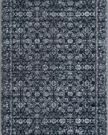 2x3 Washable Area Rug for Entryway, Black Non-Slip Soft Indoor Door Mat Distressed Floral Low-Pile Kitchen Rugs, Neutral Vintage Carpet for Entrance Farmhouse