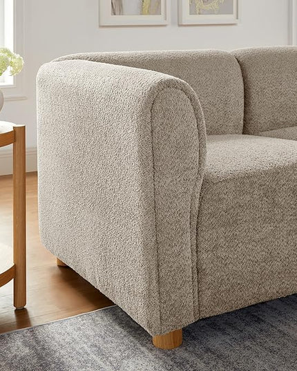 VANOMi Oversized Modular Sectional Sofa, L Shaped Sectional Couches for Living Room, 5 Seats Modular Sofa with Reversible Chaises, Camel