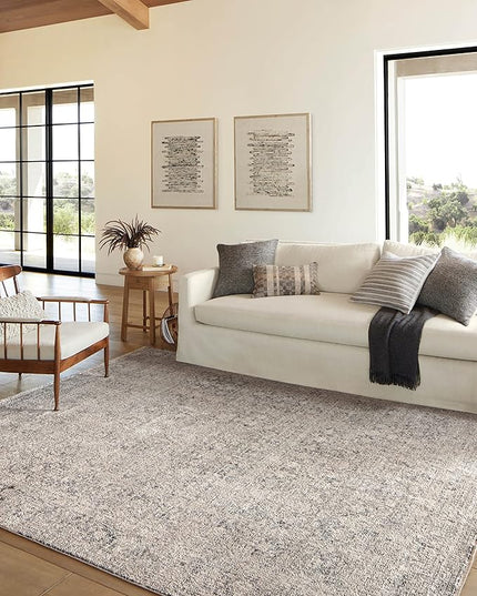 Loloi Amber Lewis Alie Collection ALE-01 Stone/Mist 9'-6'' x 13'-1'', .13'' Pile Height, Area Rug