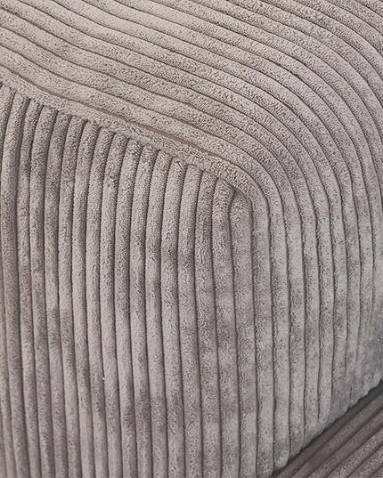 JACH 142" Sectional Couch Sofa with 5 Pillows, Corduroy Modular Sectional Couch, Cushion Covers Removable, Soft Sofas Couches for Living Room, Office, Apartment, Light Brown