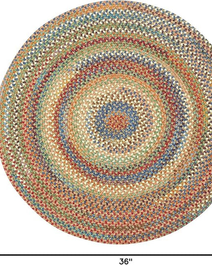 Capel American Heritage Cinnamon 0' 36" Round Braided Rug