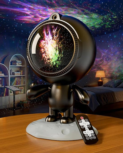AIRIVO Star Projector,Astronaut Galaxy Projector Night Light Bluetooth Speaker with Remote,White Noise,Interactive Posture Adjust,Room Bedroom Decor,Birthday Christmas Gifts for Kids Adults