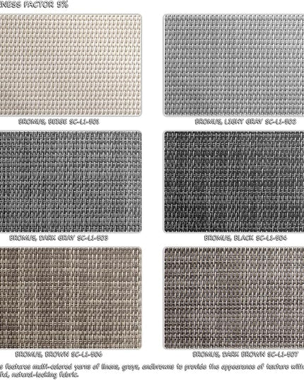 HILADUO Customized Solar Screen Roller Shade Blinds with Remote-Controlled Motorized Operation, Moderate Visibility Fabric, Made in The USA