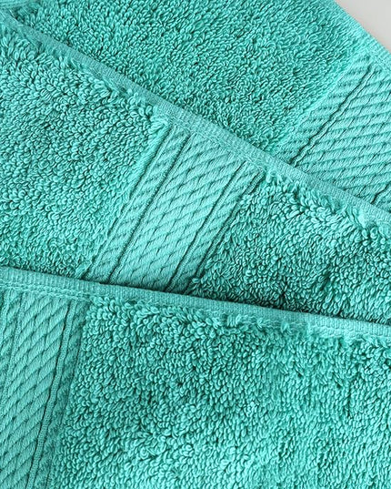 Superior Egyptian Cotton Pile Bath Sheet Set of 2, Ultra Soft Luxury Towels, Thick Plush Essentials, Absorbent Heavyweight, Guest Bath, Hotel, Spa, Home Bathroom, Shower Basics, Turquoise