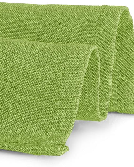 Gee Di Moda Rectangle Tablecloth - 60 x 84 Inch Apple Green Table Cloth for 5 Foot Rectangle Tables - Heavy Duty Washable Fabric - for Holiday Party, Dinner, Weddings, Baby Shower & Events