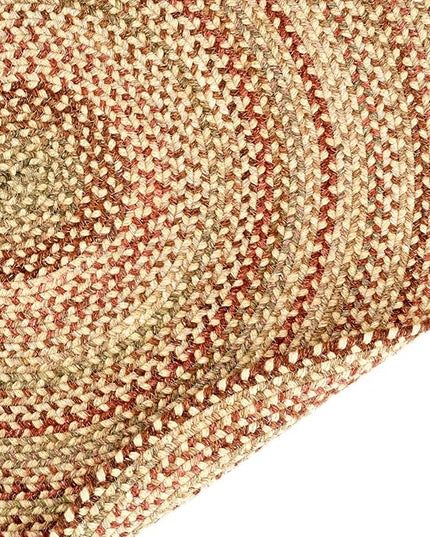 Capel American Heritage Harvest Gold 5' 0" Round Braided Rug