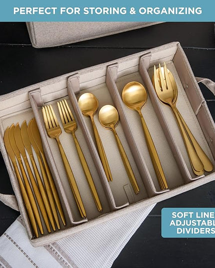 Hard Shell China Storage Containers 8-Piece Set Moving Boxes for Dinnerware, Glasses, Plates, Mugs and Saucers Sturdy Dish Organizer with Dividers for Seasonal Storage - Service for 12 - Brown