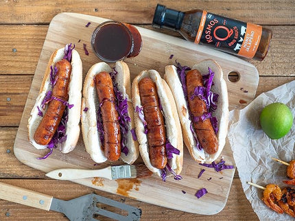 Kosmos Q Honey Jalapeno, Sweet & Spicy BBQ Sauce for Pork, Chicken, Brisket, Ribs & More, Made with Real Honey, Jalapeno & Peach, Thick Marinade & Dipping Sauce, Gluten Free, 15.5 Oz Bottle