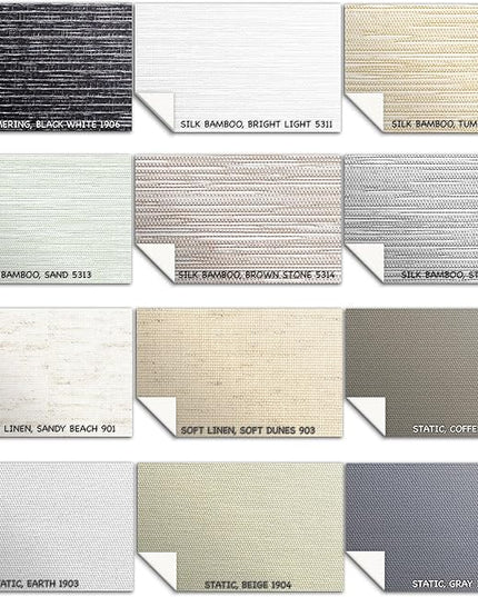 HILADUO Customized Roller Shade Blinds with Remote-Controlled Motorized Operation, Made in USA (Blackout Fabric)