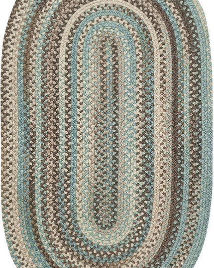 Capel American Heritage Slatewood 4' 0" X 6' 0" Oval Braided Rug