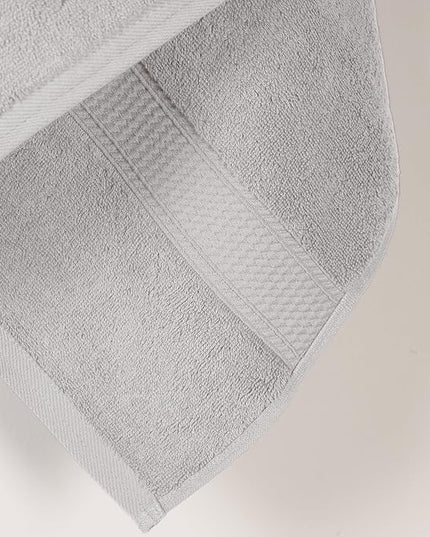 Superior Egyptian Cotton Pile Bath Towel Set of 2, Ultra Soft Luxury Towels, Thick Plush Essentials, Absorbent Heavyweight, Guest Bath, Hotel, Spa, Home Bathroom, Shower Basics, Silver