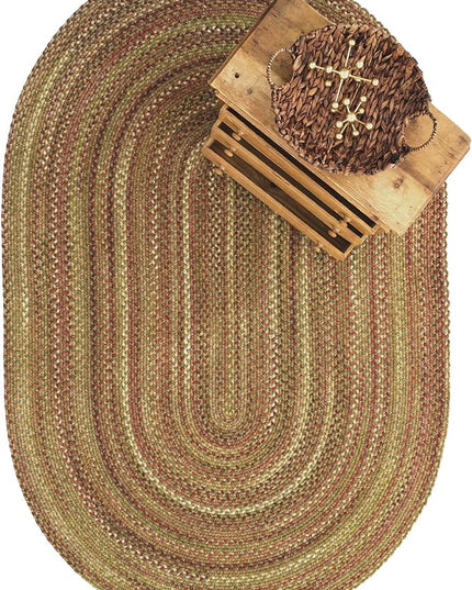 Capel American Heritage Foliage 3' 0" X 5' 0" Oval Braided Rug