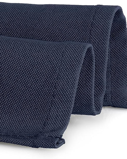 Gee Di Moda Rectangle Tablecloth - 60 x 126 Inch Navy Blue Table Cloth for 8 Foot Rectangle Tables - Heavy Duty Washable Fabric - for Holiday Party, Dinner, Weddings, Baby Shower & Events