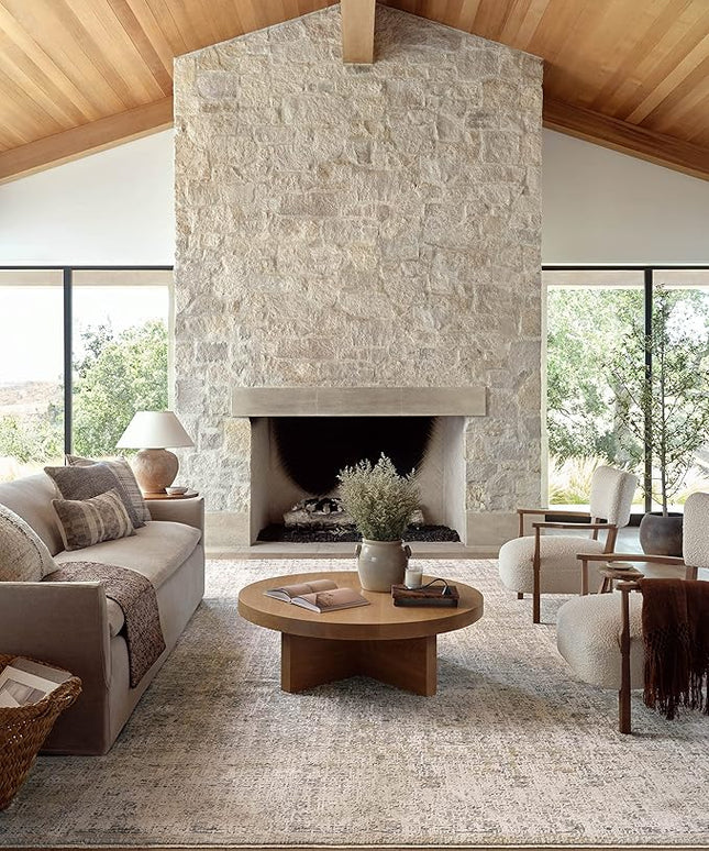Loloi Amber Lewis Alie Collection ALE-02 Sand/Sky 11'-6'' x 15'-7'', .13'' Pile Height, Area Rug