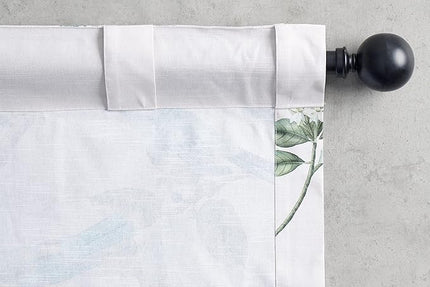 Maison d' Hermine Curtains for Living Room 100% Cotton 96 inch Length One Panel Light Filtering Curtains for Bedroom Windows with Rod and Loop Pockets Drapes (Solstice Ecru, 50" W x 96" L)