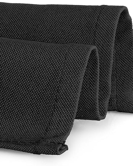 Gee Di Moda Rectangle Tablecloth - 60 x 84 Inch Black Table Cloth for 5 Foot Rectangle Tables - Heavy Duty Washable Fabric - for Holiday Party, Dinner, Weddings, Baby Shower & Events