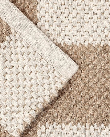 REDEARTH · Jute Cotton Area Rug - 2'x6' Rectangular Rug, Sustainable Handwoven, Non-Shedding, Soft & Durable – Reversible, Neutral Tones for Home Décor in Living Room, Dining Room, Bedroom