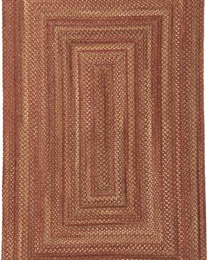 Capel American Heritage Spice 2' 0" X 6' 0" Runner Concentric Rectangle Braided Rug