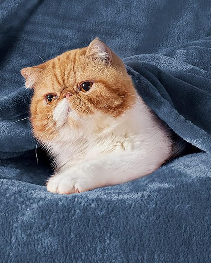 Bedsure GentleSoft Fleece Bed Blankets Full Size Mineral Blue - Soft Lightweight Plush Fuzzy Cozy Luxury Blanket Microfiber, 84x90 inches