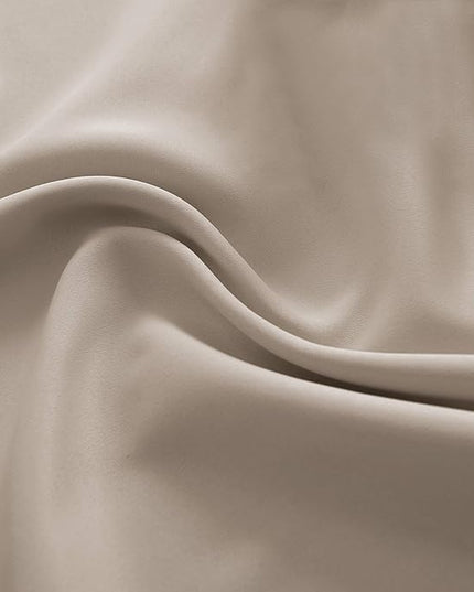 DONREN Living Room Curtain Panels,Energy Saving Thermal Insulated Room Darkening Drapes/Draperies (Warm Taupe,1 Pair,42 by 72 inch)