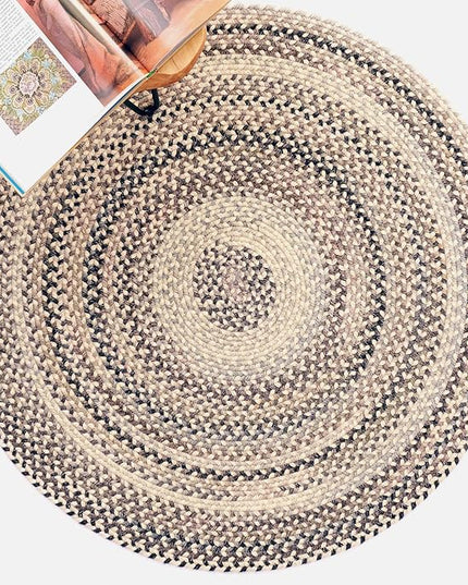 Capel American Heritage Pewter 7' 0" Round Braided Rug